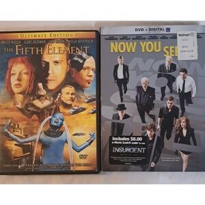 The Fifth Element Ultimate Edition And Now You See Me DVD Lot 2 Movies